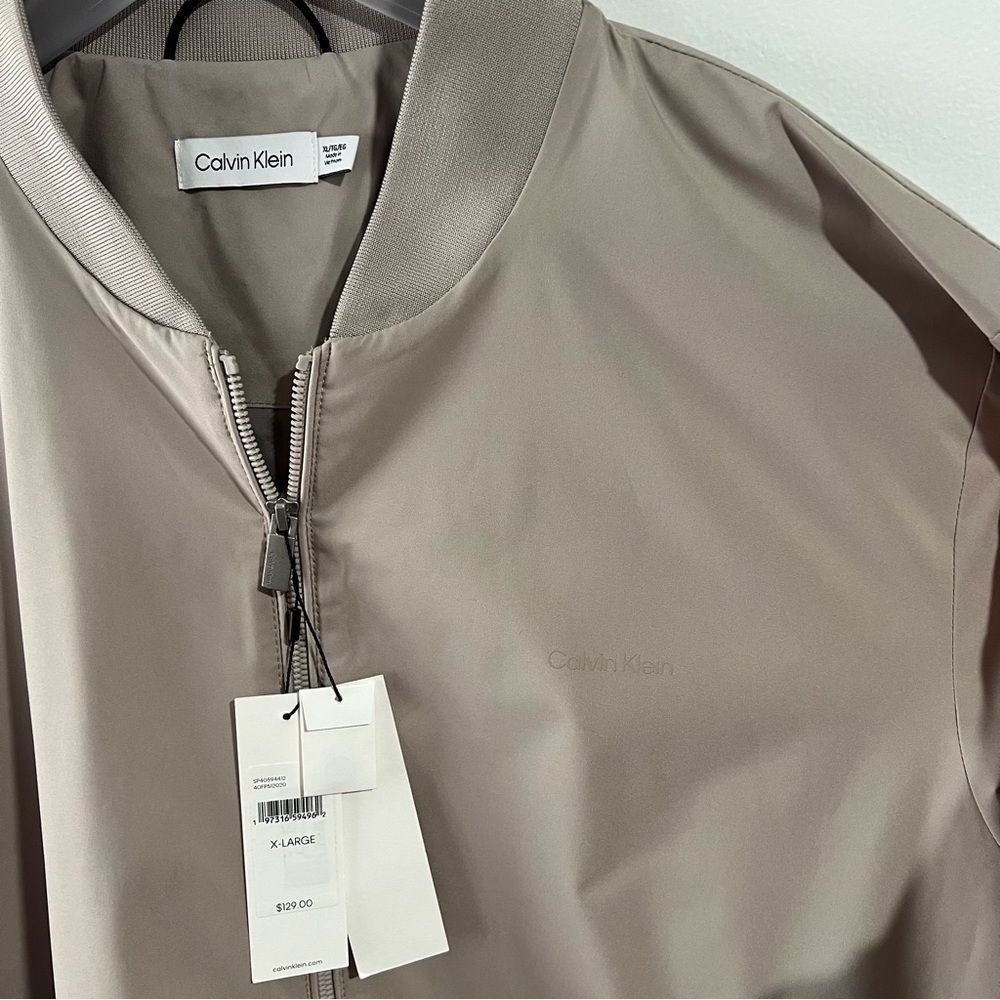 NWT Tan Lightweight Bomber jacket - Picture 4 of 8